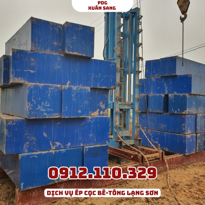 ép cọc bê tông