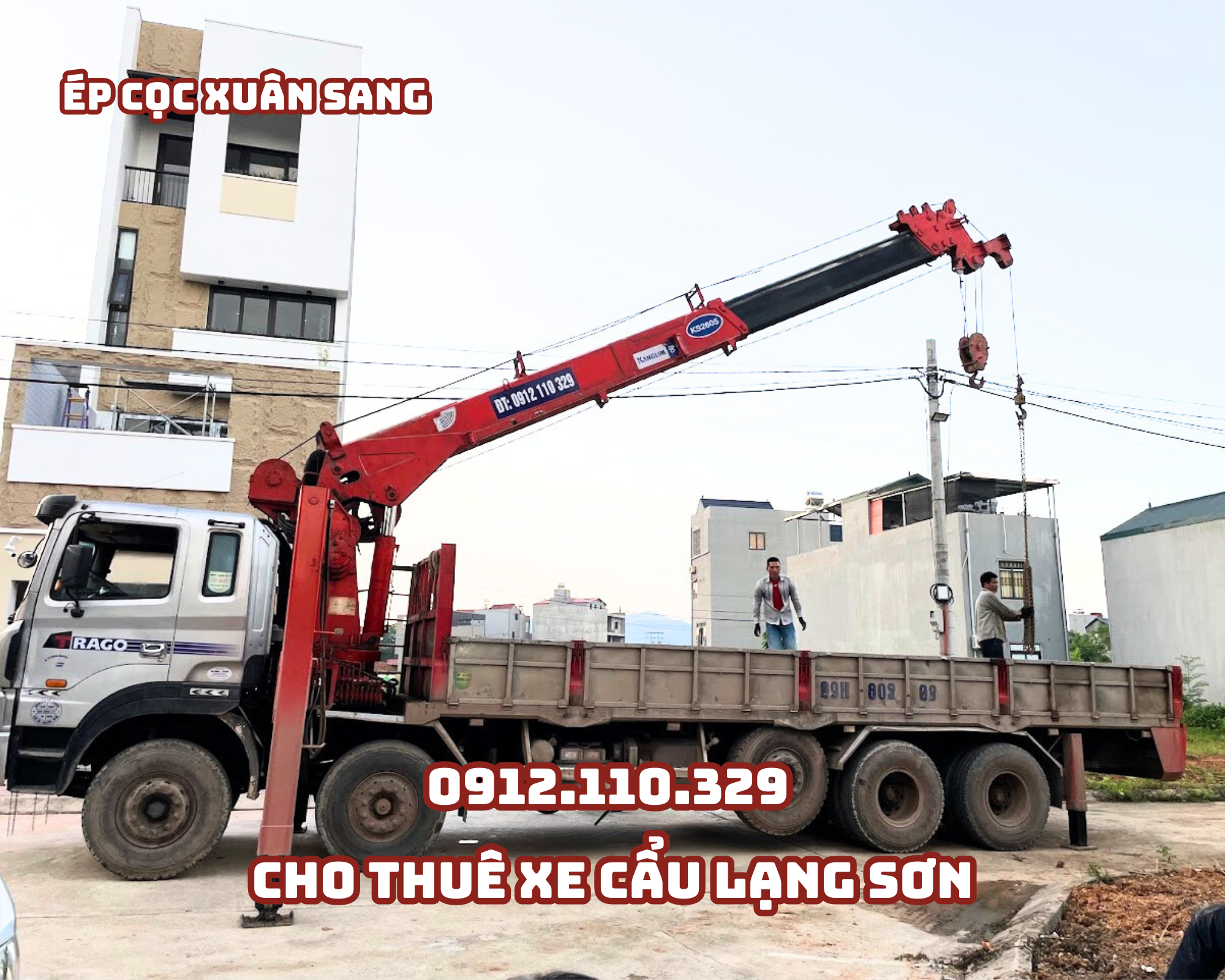cẩu hạ máy móc