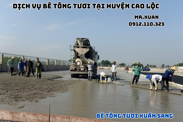 DỊCH VỤ BÊ TÔNG TƯƠI TẠI HUYỆN CAO LỘC