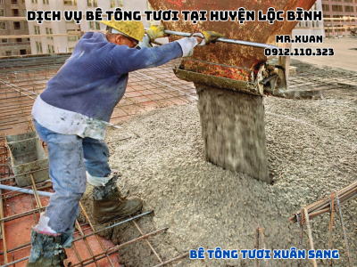 DỊCH VỤ BÊ TÔNG TƯƠI TẠI HUYỆN LỘC BÌNH