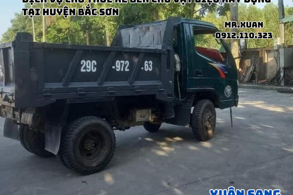 DỊCH VỤ CHO THUÊ XE BEN CHỞ VẬT LIỆU XÂY DỰNG TẠI HUYỆN BẮC SƠN