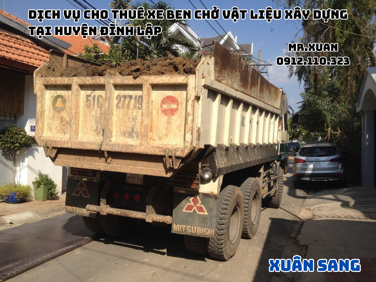 DỊCH VỤ CHO THUÊ XE BEN CHỞ VẬT LIỆU XÂY DỰNG TẠI HUYỆN ĐÌNH LẬP