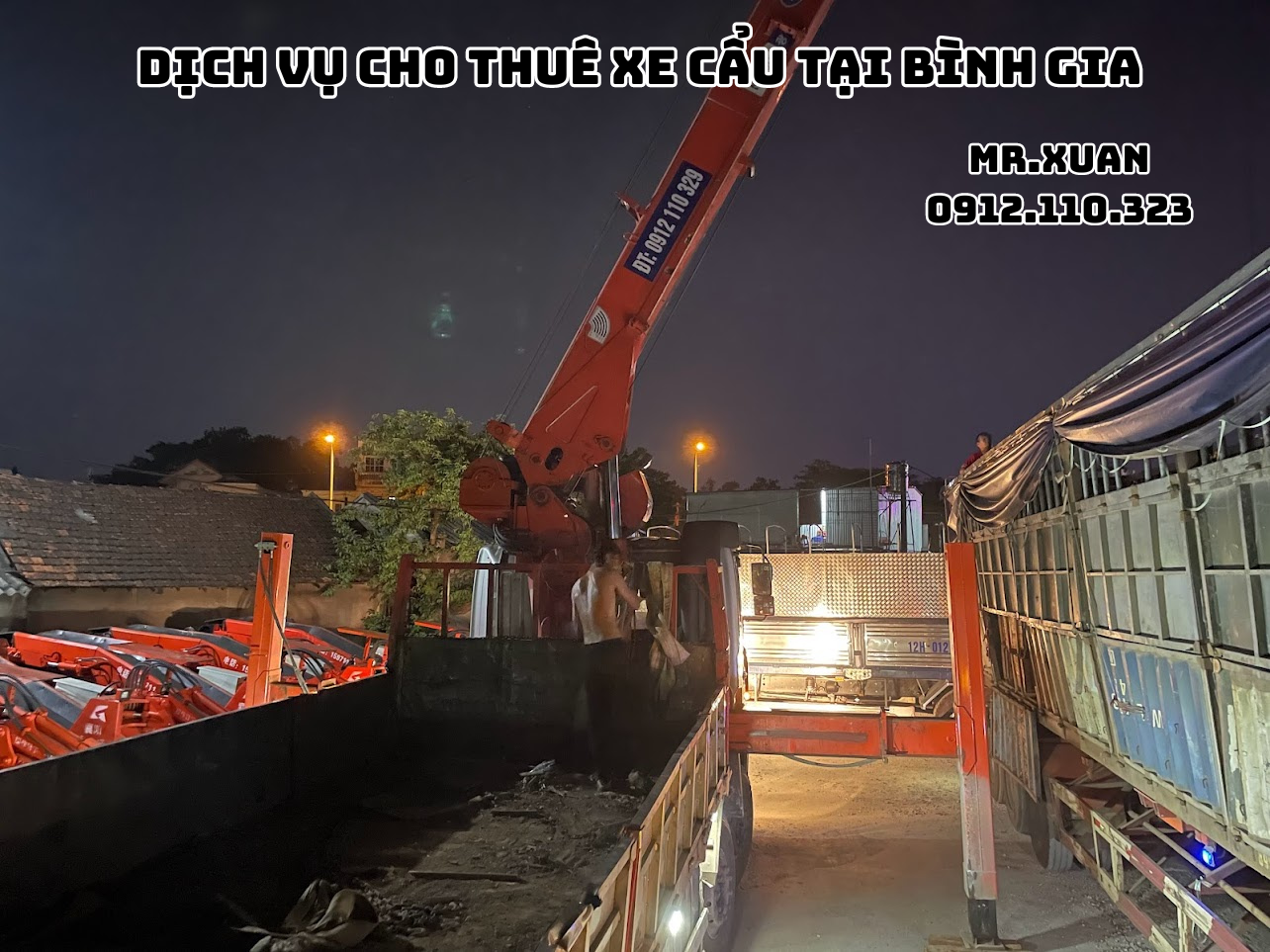 DỊCH VỤ CHO THUÊ XE CẨU TẠI BÌNH GIA