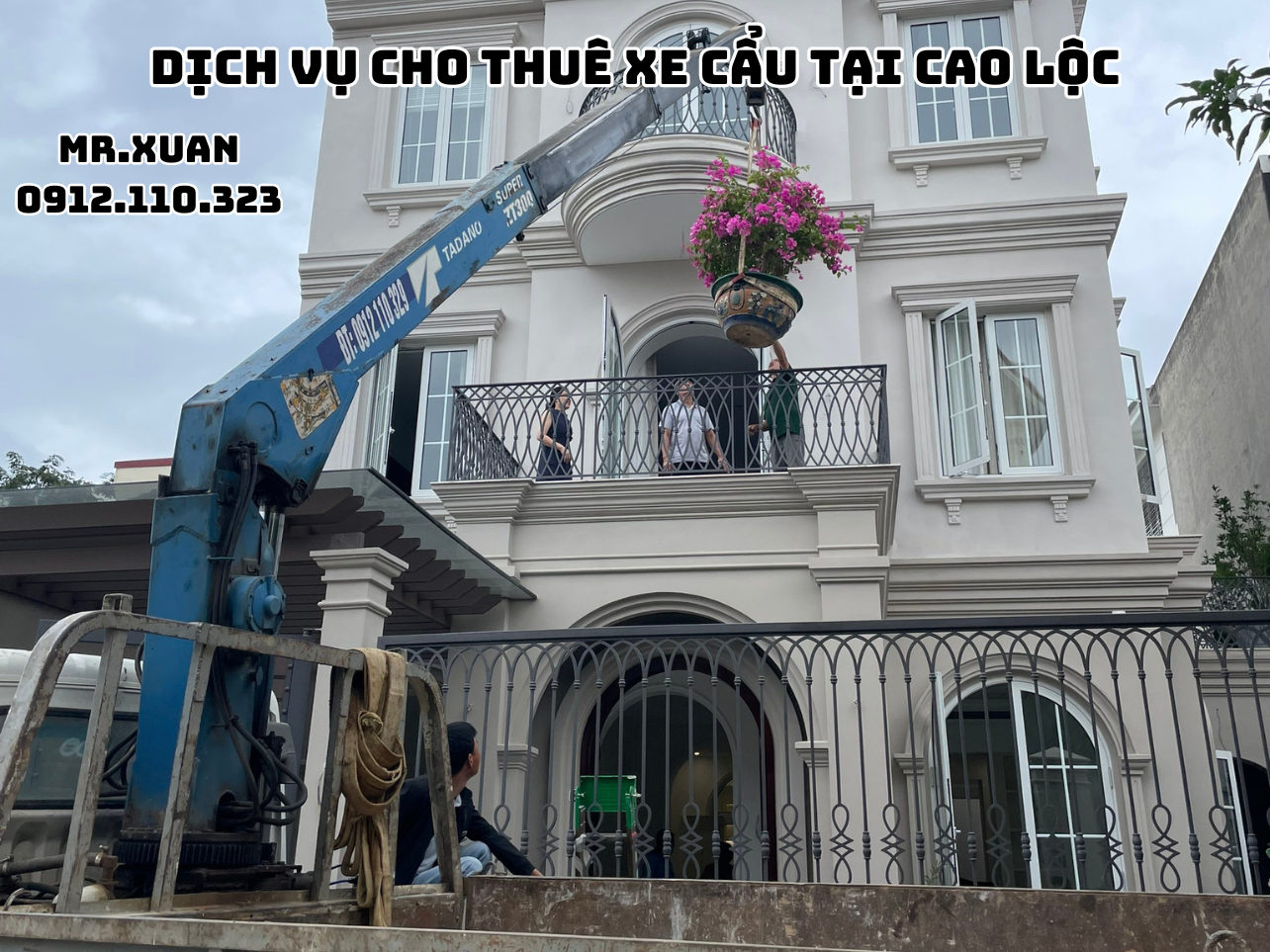 DỊCH VỤ CHO THUÊ XE CẨU TẠI CAO LỘC