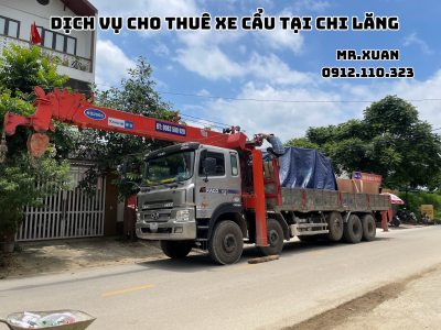DỊCH VỤ CHO THUÊ XE CẨU TẠI CHI LĂNG