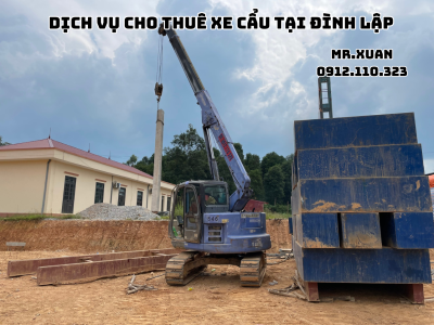 DỊCH VỤ CHO THUÊ XE CẨU TẠI ĐÌNH LẬP