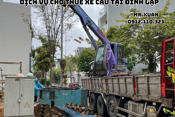 DỊCH VỤ CHO THUÊ XE CẨU TẠI HỮU LŨNG