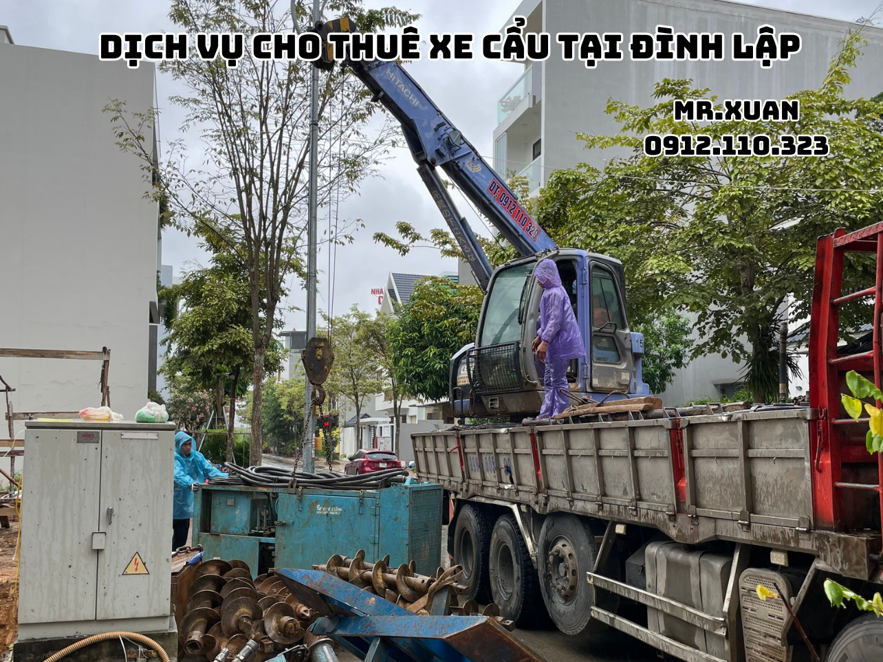 DỊCH VỤ CHO THUÊ XE CẨU TẠI HỮU LŨNG