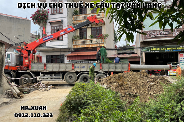DỊCH VỤ CHO THUÊ XE CẨU TẠI VĂN LÃNG