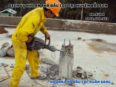 DỊCH VỤ KHOAN PHÁ ĐẦU CỌC TẠI HUYỆN BẮC SƠN