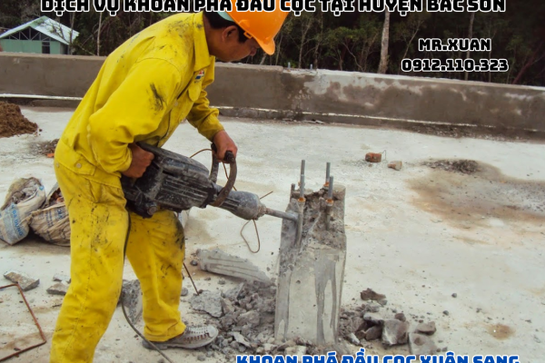 DỊCH VỤ KHOAN PHÁ ĐẦU CỌC TẠI HUYỆN BẮC SƠN