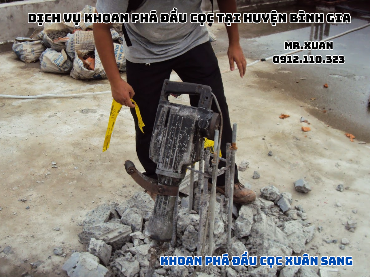 DỊCH VỤ KHOAN PHÁ ĐẦU CỌC TẠI HUYỆN BÌNH GIA