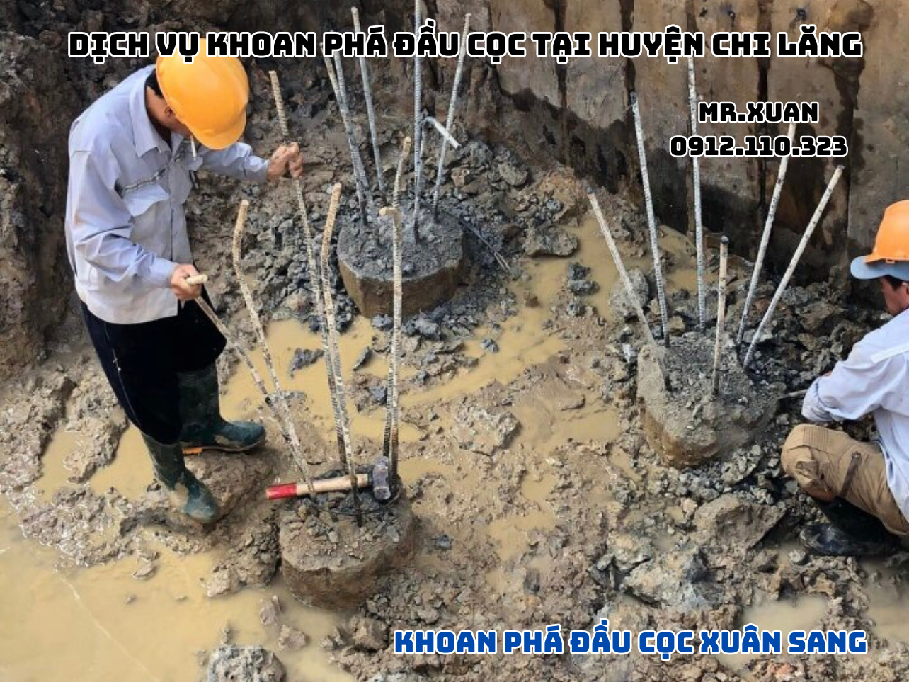 DỊCH VỤ KHOAN PHÁ ĐẦU CỌC TẠI HUYỆN CHI LĂNG