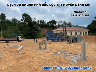 DỊCH VỤ KHOAN PHÁ ĐẦU CỌC TẠI HUYỆN ĐÌNH LẬP