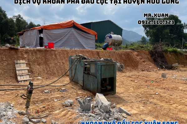 DỊCH VỤ KHOAN PHÁ ĐẦU CỌC TẠI HUYỆN HỮU LŨNG
