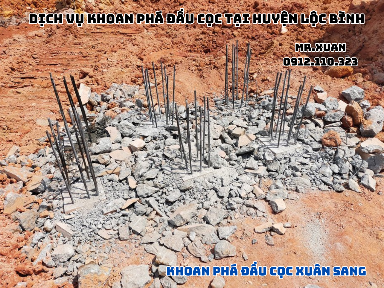 DỊCH VỤ KHOAN PHÁ ĐẦU CỌC TẠI HUYỆN LỘC BÌNH