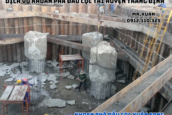DỊCH VỤ KHOAN PHÁ ĐẦU CỌC TẠI HUYỆN TRÀNG ĐỊNH