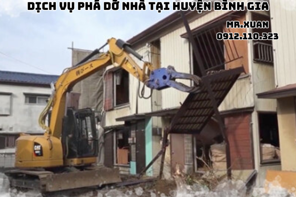 DỊCH VỤ PHÁ DỠ NHÀ TẠI HUYỆN BÌNH GIA