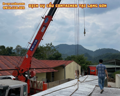 cẩu container tại lạng sơn
