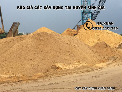 BÁO GIÁ CÁT XÂY DỰNG TẠI HUYỆN BÌNH GIA