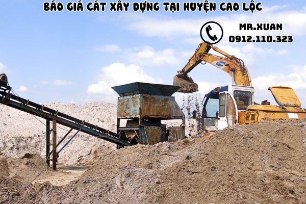 BÁO GIÁ CÁT XÂY DỰNG TẠI HUYỆN CAO LỘC