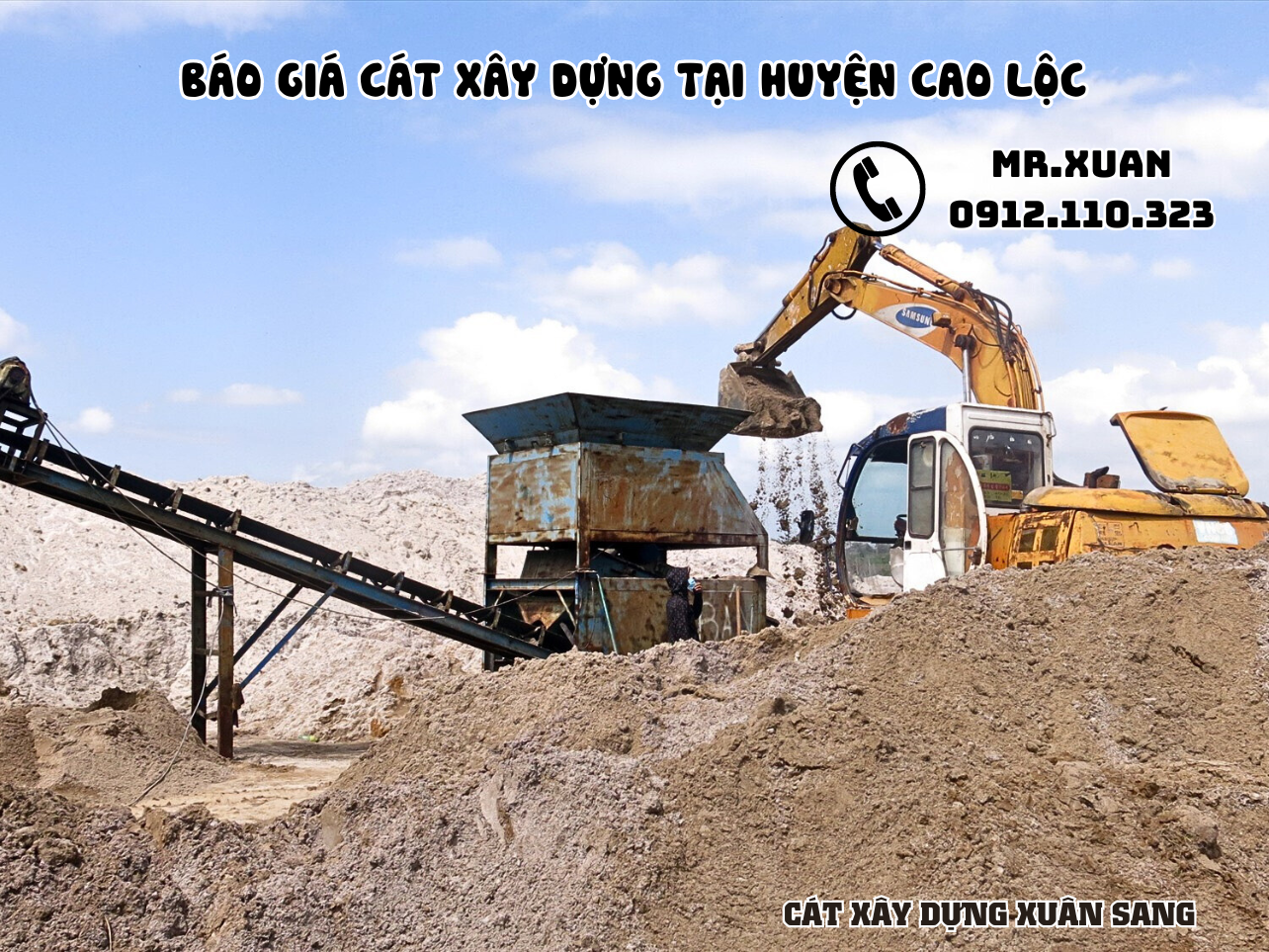 BÁO GIÁ CÁT XÂY DỰNG TẠI HUYỆN CAO LỘC
