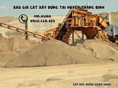 BÁO GIÁ CÁT XÂY DỰNG TẠI HUYỆN TRÀNG ĐỊNH