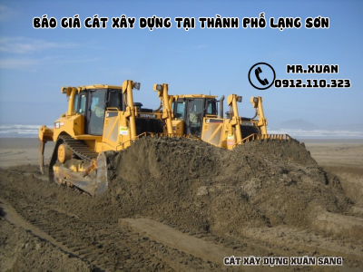 BÁO GIÁ CÁT XÂY DỰNG TẠI THÀNH PHỐ LẠNG SƠN