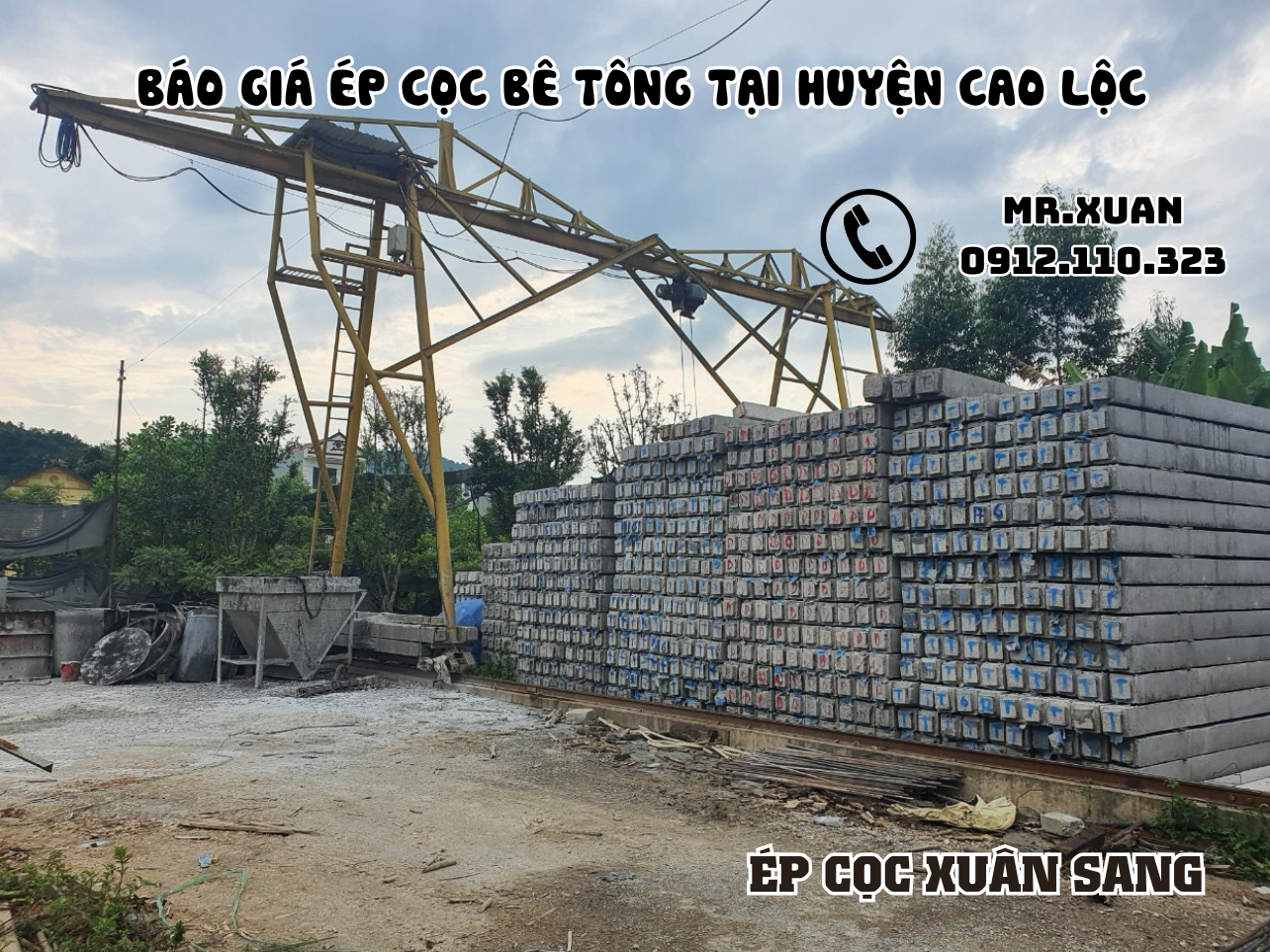 BÁO GIÁ ÉP CỌC BÊ TÔNG TẠI HUYỆN CAO LỘC