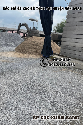 BÁO GIÁ ÉP CỌC BÊ TÔNG TẠI HUYỆN VĂN QUAN