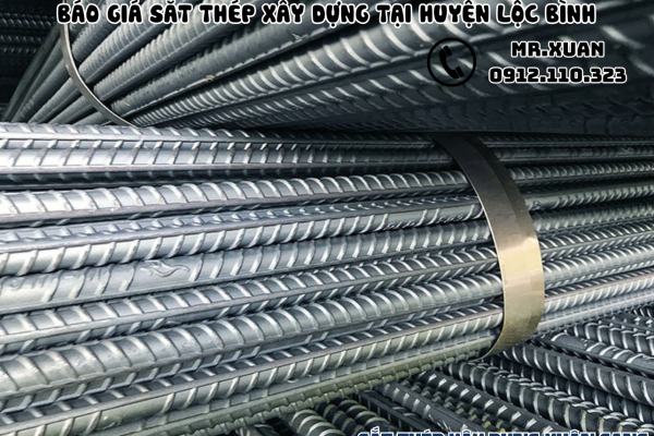 BÁO GIÁ SẮT THÉP XÂY DỰNG TẠI HUYỆN LỘC BÌNH