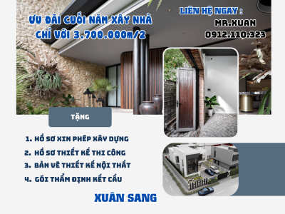 ƯU ĐÃI CUỐI NĂM XÂY NHÀ CHỈ VỚI 3.700.000m/2 TẠI THÀNH PHỐ LẠNG SƠN