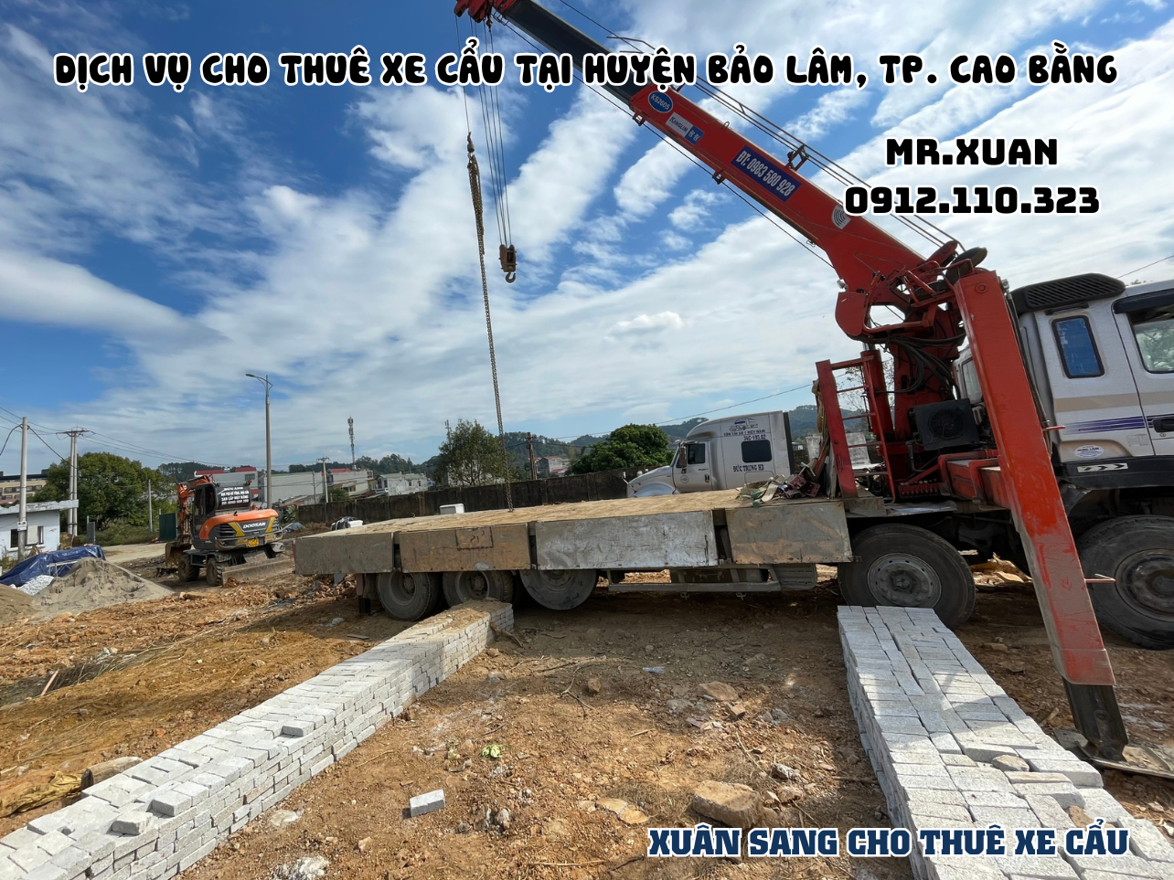 DỊCH VỤ CHO THUÊ XE CẨU TẠI HUYỆN BẢO LÂM, THÀNH PHỐ CAO BẰNG