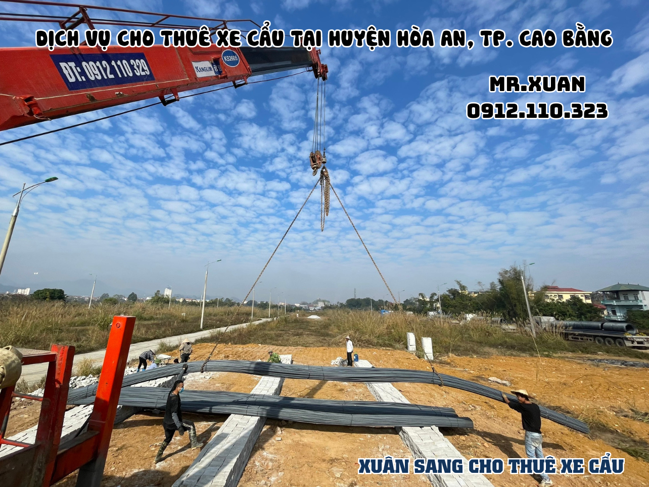 DỊCH VỤ CHO THUÊ XE CẨU TẠI HUYỆN HÒA AN, THÀNH PHỐ CAO BẰNG