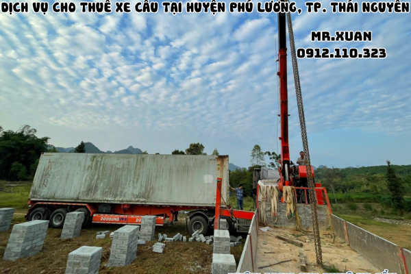 DỊCH VỤ CHO THUÊ XE CẨU TẠI HUYỆN PHÚ LƯƠNG, THÀNH PHỐ THÁI NGUYÊN
