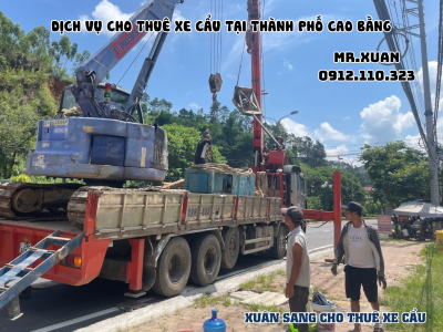 DỊCH VỤ CHO THUÊ XE CẨU TẠI THÀNH PHỐ CAO BẰNG