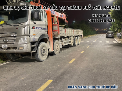 DỊCH VỤ CHO THUÊ XE CẨU TẠI THÀNH PHỐ THÁI NGUYÊN