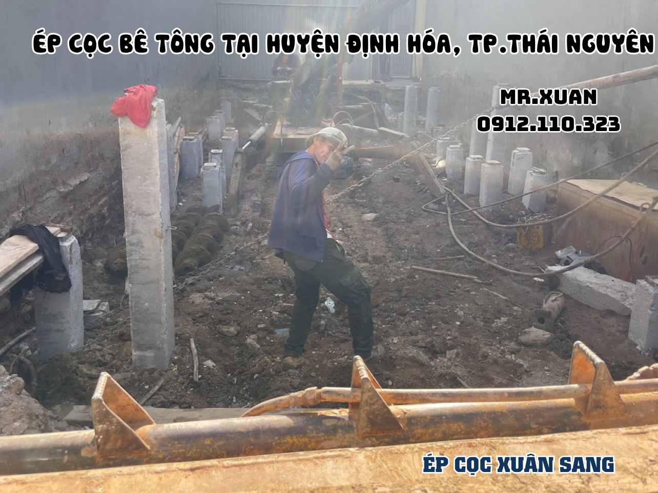 DỊCH VỤ ÉP CỌC BÊ TÔNG TẠI HUYỆN ĐỊNH HÓA, THÀNH PHỐ THÁI NGUYÊN