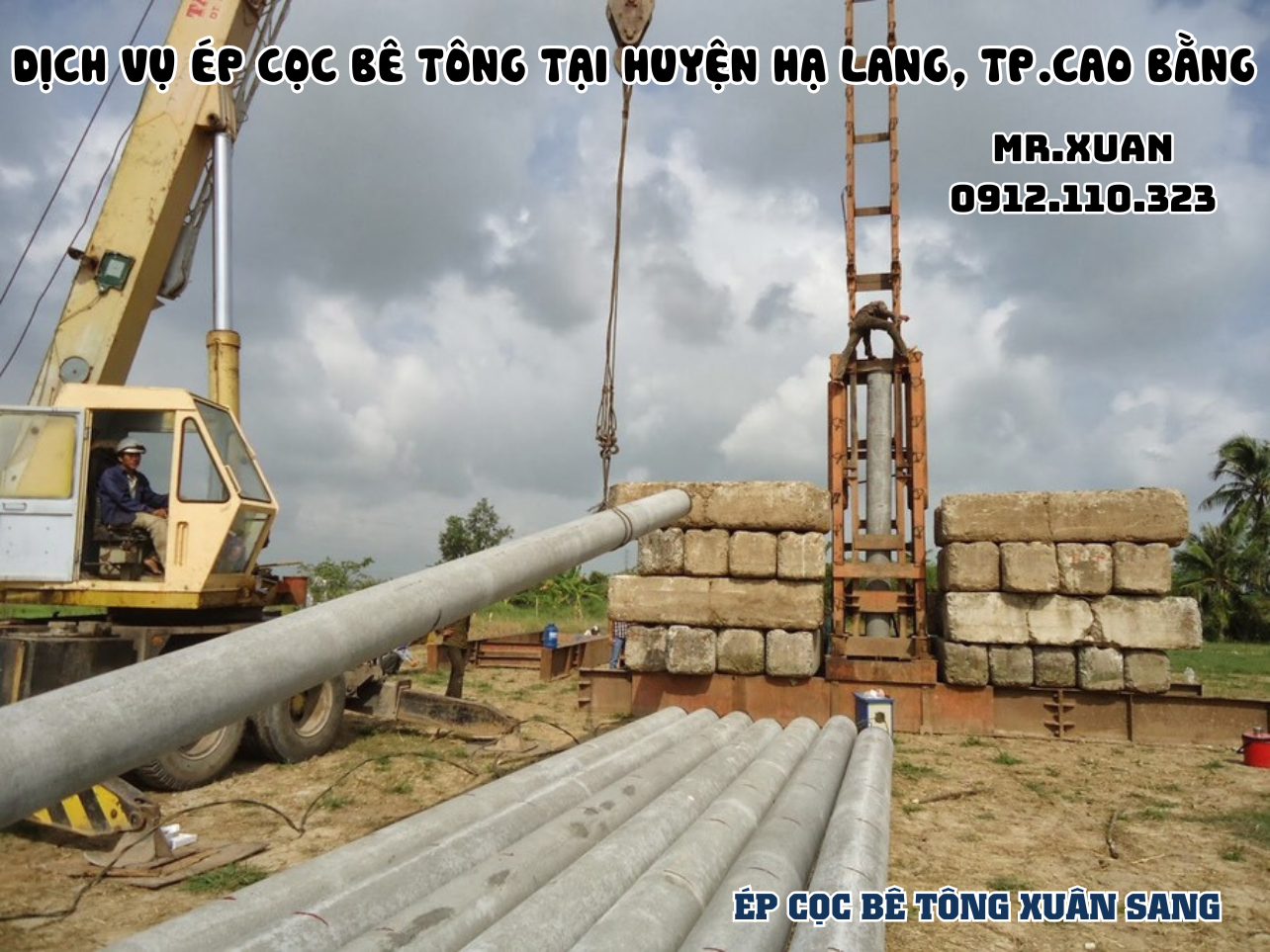 DỊCH VỤ ÉP CỌC BÊ TÔNG TẠI HUYỆN HẠ LANG, THÀNH PHỐ CAO BẰNG