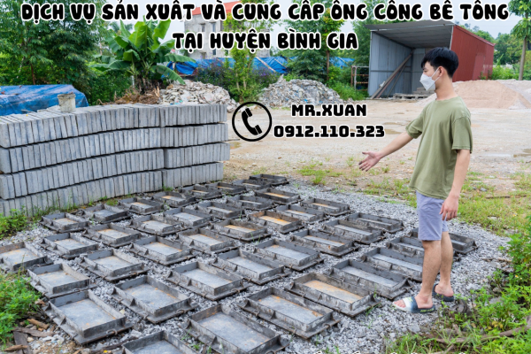 DỊCH VỤ SẢN XUẤT VÀ CUNG CẤP ỐNG CỐNG BÊ TÔNG TẠI HUYỆN BÌNH GIA