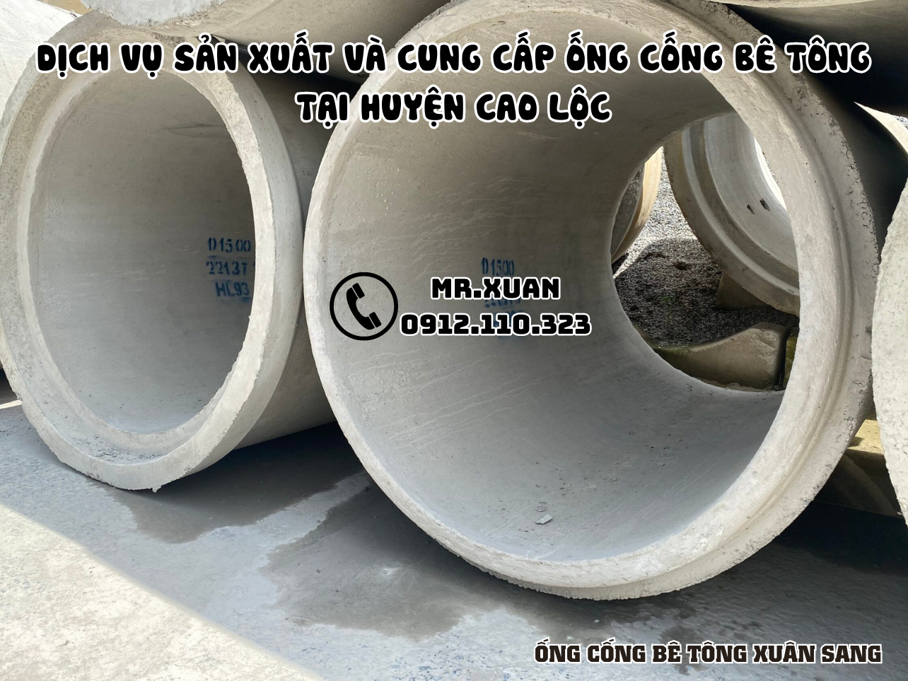 DỊCH VỤ SẢN XUẤT VÀ CUNG CẤP ỐNG CỐNG BÊ TÔNG TẠI HUYỆN CAO LỘC