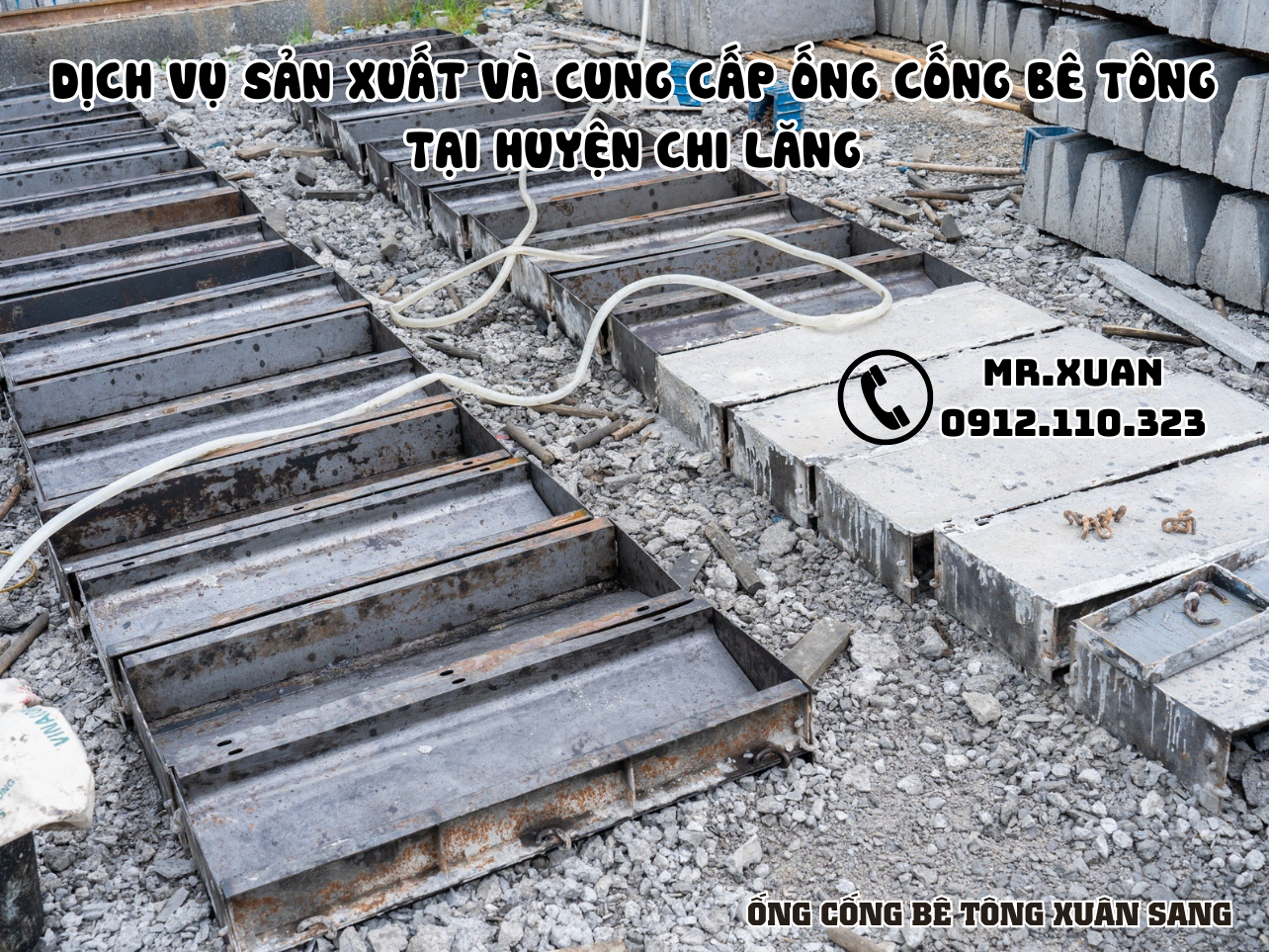 DỊCH VỤ SẢN XUẤT VÀ CUNG CẤP ỐNG CỐNG BÊ TÔNG TẠI HUYỆN CHI LĂNG