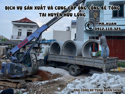 DỊCH VỤ SẢN XUẤT VÀ CUNG CẤP ỐNG CỐNG BÊ TÔNG TẠI HUYỆN HỮU LŨNG