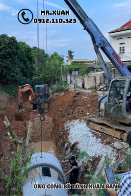 DỊCH VỤ SẢN XUẤT VÀ CUNG CẤP ỐNG CỐNG BÊ TÔNG TẠI HUYỆN TRÀNG ĐỊNH