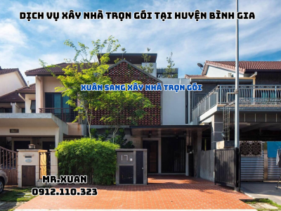 DỊCH VỤ XÂY NHÀ TRỌN GÓI TẠI HUYỆN BÌNH GIA