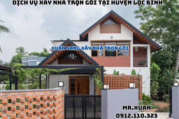 DỊCH VỤ XÂY NHÀ TRỌN GÓI TẠI HUYỆN LỘC BÌNH