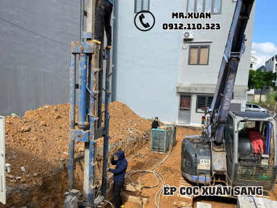 ÉP CỌC BÊ TÔNG TẠI HUYỆN BẮC SƠN