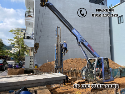 ÉP CỌC BÊ TÔNG TẠI HUYỆN BẮC SƠN