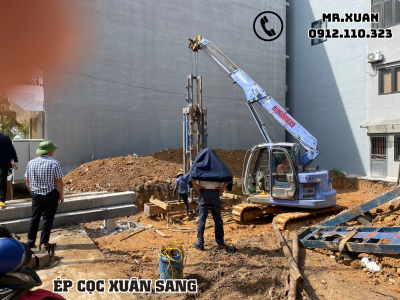 ÉP CỌC BÊ TÔNG TẠI HUYỆN BẮC SƠN