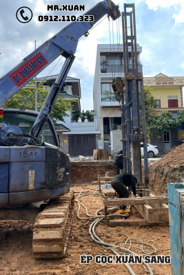 ÉP CỌC BÊ TÔNG TẠI HUYỆN HỮU LŨNG